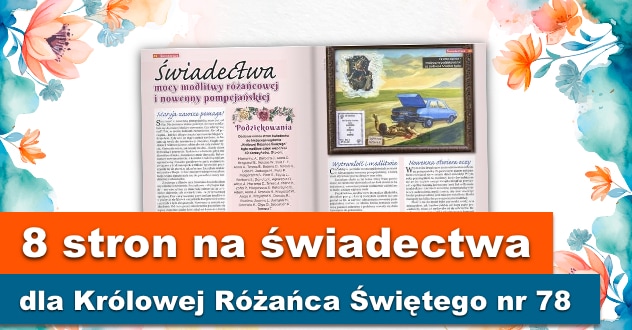 8 stron na świadectwa dla KRŚ 78