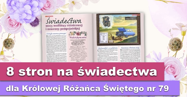 8 stron na świadectwa dla KRŚ nr 79