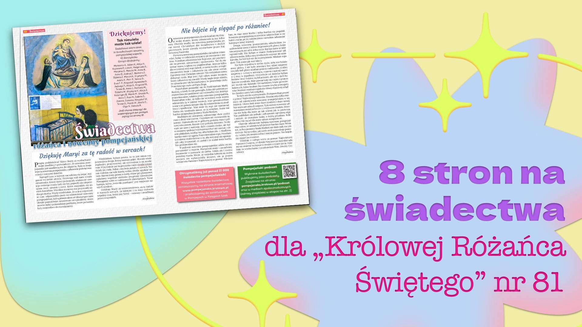 8 stron dla Królowej Różańca Świętego nr 81